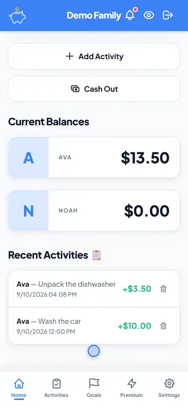 Cash out form