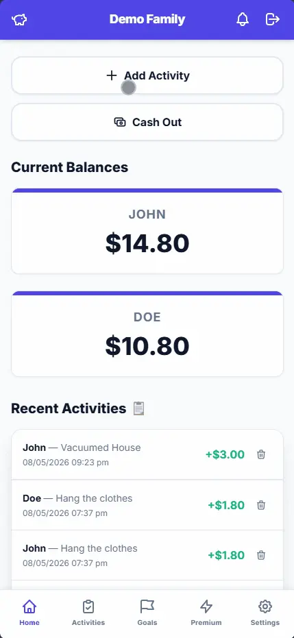 Chores Done App Tour
