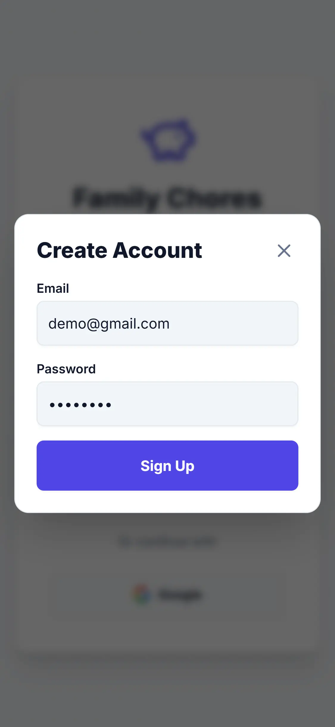 Create Account